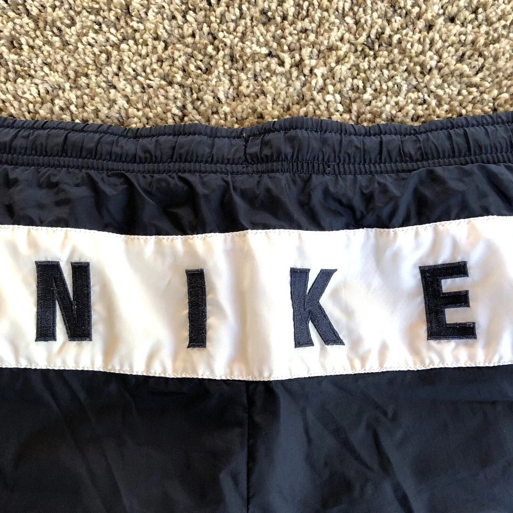 Vintage 90s Nike Swim Trunks Mens Size XL Blue Back Spell Out Mesh Lined Red Tag